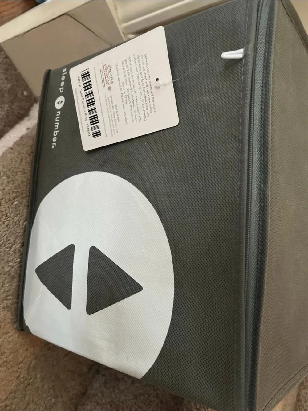 Brand new never opened Lyocell Ultra sheet set by Sleep Number WHITE split king